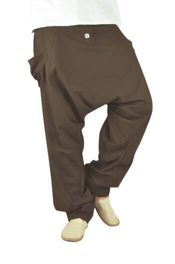 virblatt - sarouel hommes | 100% coton | Pantalon Aladdin, pantalon d'été léger, pantalon Goa homme, pantalon de yoga, bloomer homme, hippie - Freudentanz L-XL 3