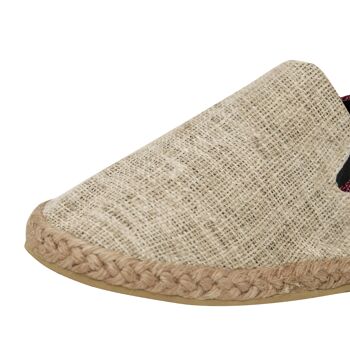 virblatt - Espadrilles Homme | 100% chanvre | Chaussures d'été espadrilles pour hommes pantoufles pour hommes chaussures en tissu chaussures de loisirs - Convient 43 beige 4