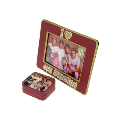 Cadre photo One Direction et petite boîte à bijoux avec coffret cadeau