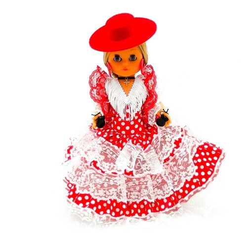 Muñeca 35 cm tradicional regional España vestido Andaluza_302SRB