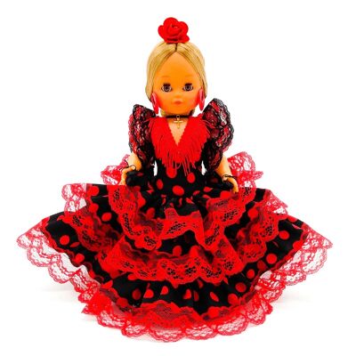 Doll 35 cm traditional regional Spain Andalusian dress_302FNR