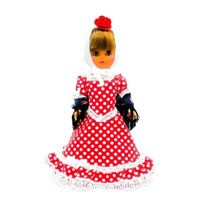 Muñeca 35 cm tradicional regional España vestido Madrileña_305