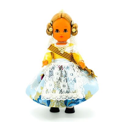 Muñeca 35 cm tradicional regional España vestido Valenciana_307OR