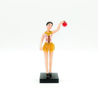 Bambola da collezione in porcellana da 18 cm. ginnastica ritmica_GIM18P-RS