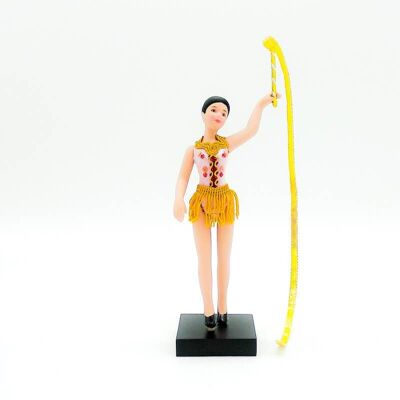 Bambola da collezione in porcellana da 18 cm. ginnastica ritmica_GIM18C-RS
