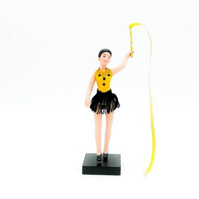 18 cm porcelain collection doll. rhythmic gymnastics_GIM18C-OR