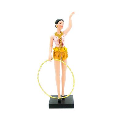 Poupée de collection en porcelaine de 28 cm. gymnastique rythmique_GIM28A-RS