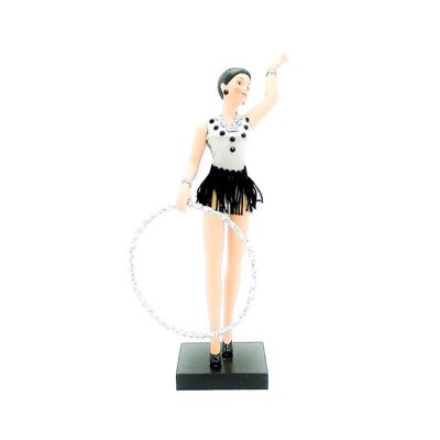 Bambola da collezione in porcellana da 28 cm. ginnastica ritmica_GIM28A-PL