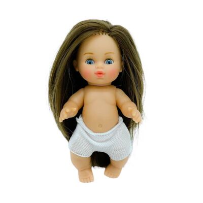 Mini bambola Cocoletas 15 cm nuda extra lunga capelli lisci_MCC-LIS
