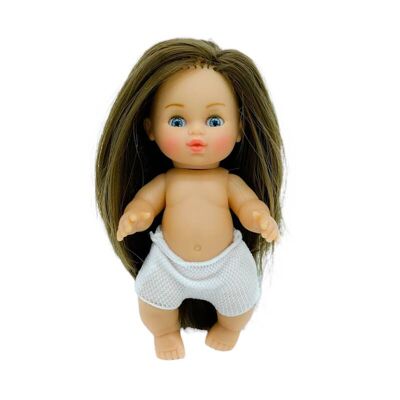 Muñeca Mini Cocoletas 15 cm desnuda pelo liso extra largo_MCC-LIS