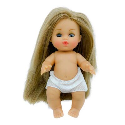 Mini bambola Cocoletas 15 cm nuda extra lunga capelli lisci_MCR-LIS
