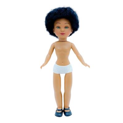 Simona doll 40 cm. 100% nude mulatto skin afro hair_SIM40M-AFROV