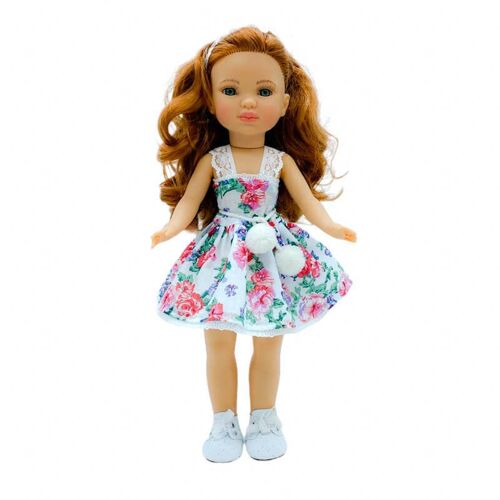 Muñeca Simona 40 cm. vinilo con vestido falda y zapatos_SIM40-27