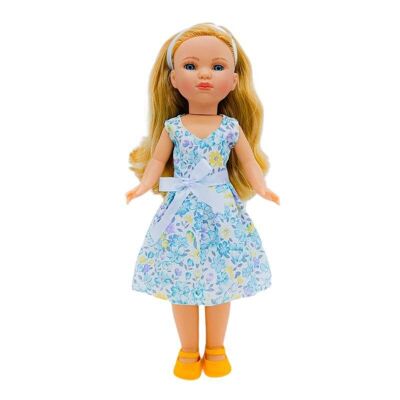 Bambola Simona 40 cm. 100% vinile con gonna del vestito SIM422-19