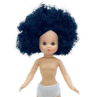 Sintra doll 40 cm nude long curly hair brown eyes_N400-06NM