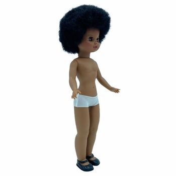 Poupée Sintra 40 cm. nude mulâtre cheveux afro yeux marrons_421M-AFROM 3