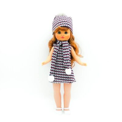 Sintra doll 40 cm. 100% vinyl with wool dress_421-01