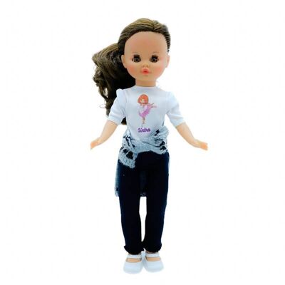 Sintra-Puppe 40 cm mit Hose und Designer-T-Shirt_421-BALLET