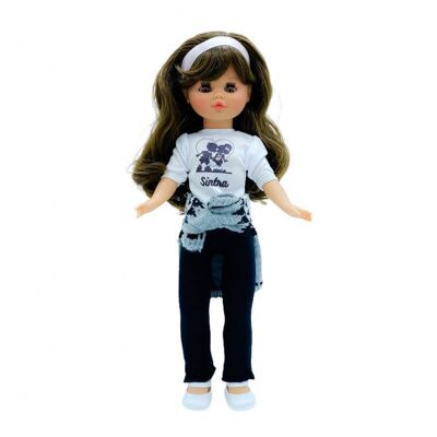 Muñeca Sintra 40 cm.con pantalón y camiseta de diseño_421-BESO