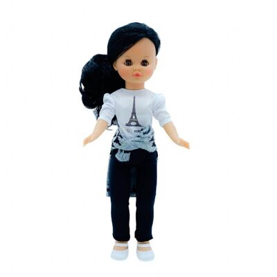 Sintra-Puppe 40 cm mit Designer-Hose und T-Shirt_421-PARIS