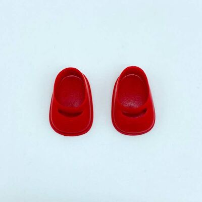 Pair of quality rubber shoes for dolls measure 2.8x1.8 cm_ZAPBA-RJ