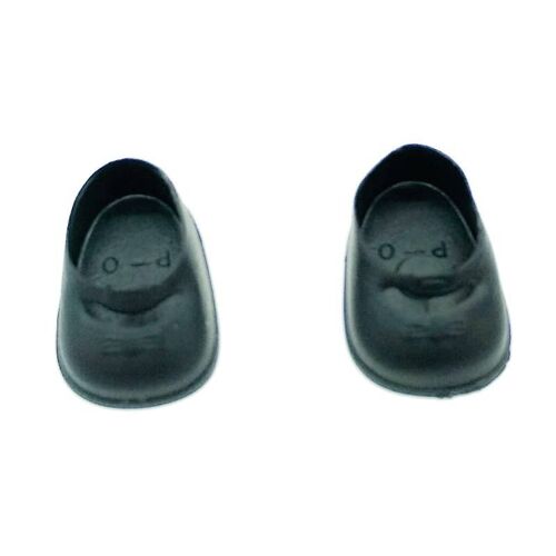 Par zapatos goma de calidad para muñecas medida 2.8x1.8 cm_ZAPBA-NG
