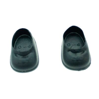 Paio di scarpe di gomma di qualità per bambole misurano 2,8x1,8 cm_ZAPBA-NG