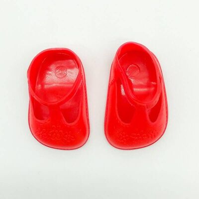 Par zapatos goma de calidad para muñecas medida 4.5x2.6 cm_ZAPLY-RJ