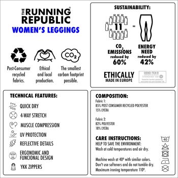 Legging 2.0 taille haute en polyester recyclé pour femme 7