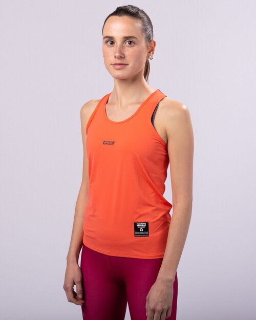 Women's Ultra Light Tank Top 2.0 - Tie Dye Print Orange