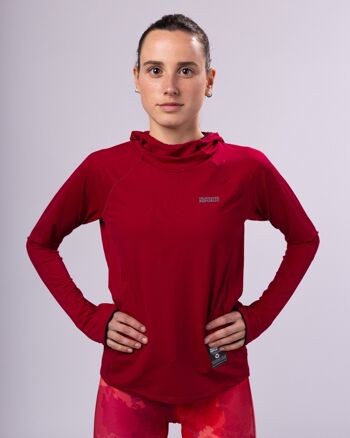 Tech Hoodie 2.0 Femme Rouge Vin 1