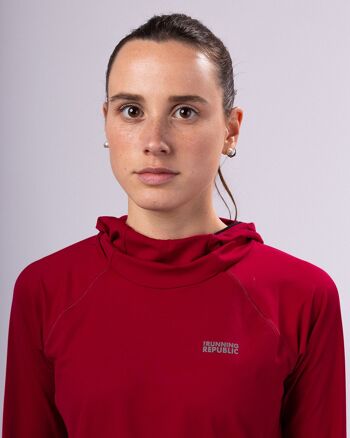 Tech Hoodie 2.0 Femme Rouge Vin 10