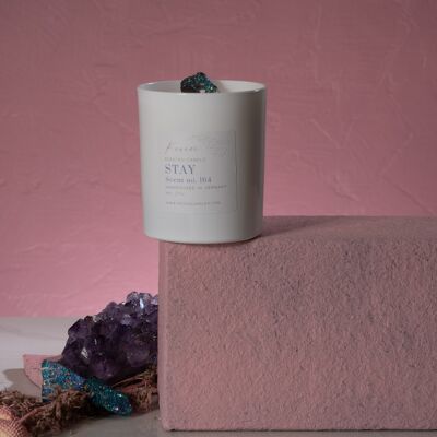 STAY - crystal scented candle