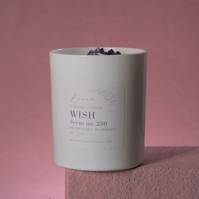 WISH - crystal scented candle