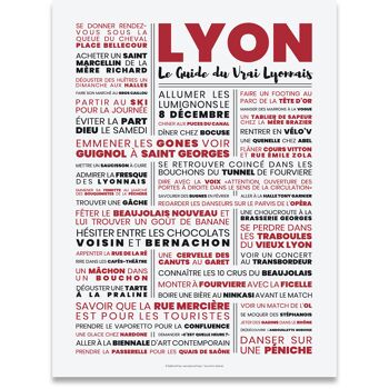 Affiche Lyon – Le guide du Vrai Lyonnais 5