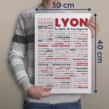 Affiche Lyon – Le guide du Vrai Lyonnais 2