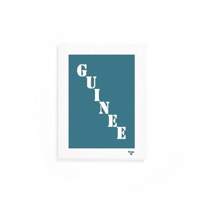Affiche "Guinée" bleue