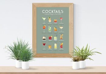 Affiche Cocktails : 16 Recettes incontournables 2