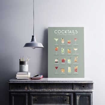Affiche Cocktails : 16 Recettes incontournables 5