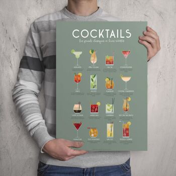 Affiche Cocktails : 16 Recettes incontournables 7
