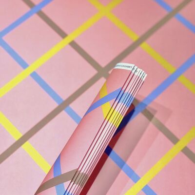 Ribbon Grid | Pink.