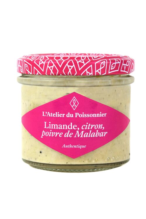 Rillettes de limande du Nord , citron, poivre de malabar