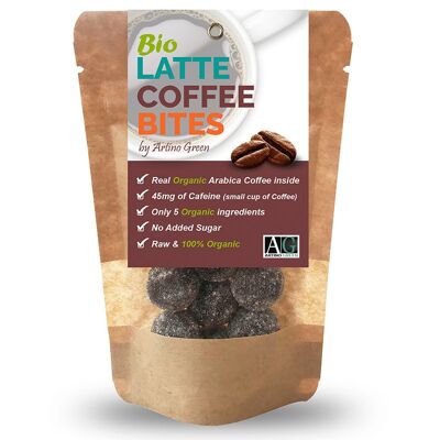 Bio Latte Coffee Bites – Snack Biologici al Caffè Espresso - 32g