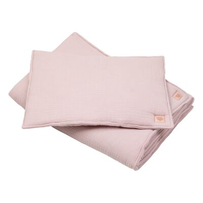 Muslin child cover set  "Baby pink"
