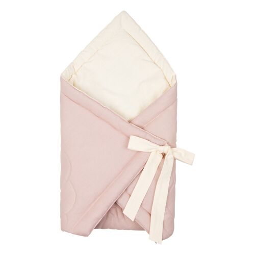 Linen shell baby horn "Powder pink"