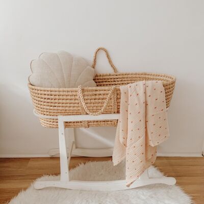 Muslin baby swaddle blanket  "Sunrise"