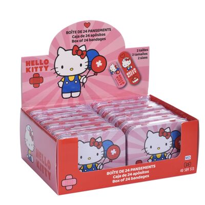 metal box of 24 Hello Kitty plasters
