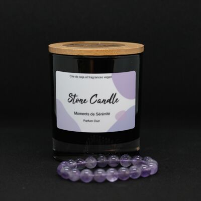 Bracelet 8MM scented candle Oud