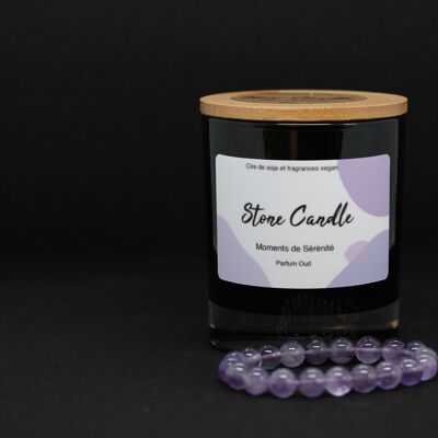 Bracelet 8MM scented candle Oud