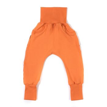 Baggy avec poches orange